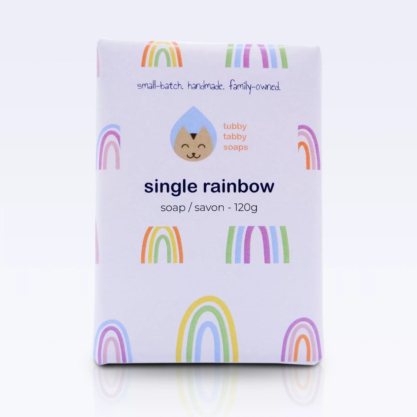 Single Rainbow handmade soap image 1