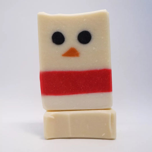 Soapy the Snowman handmade soap image 0
