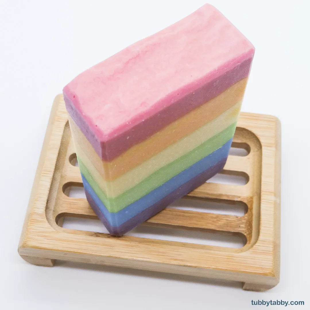 Bamboo soap dish (with good drainage) image 2