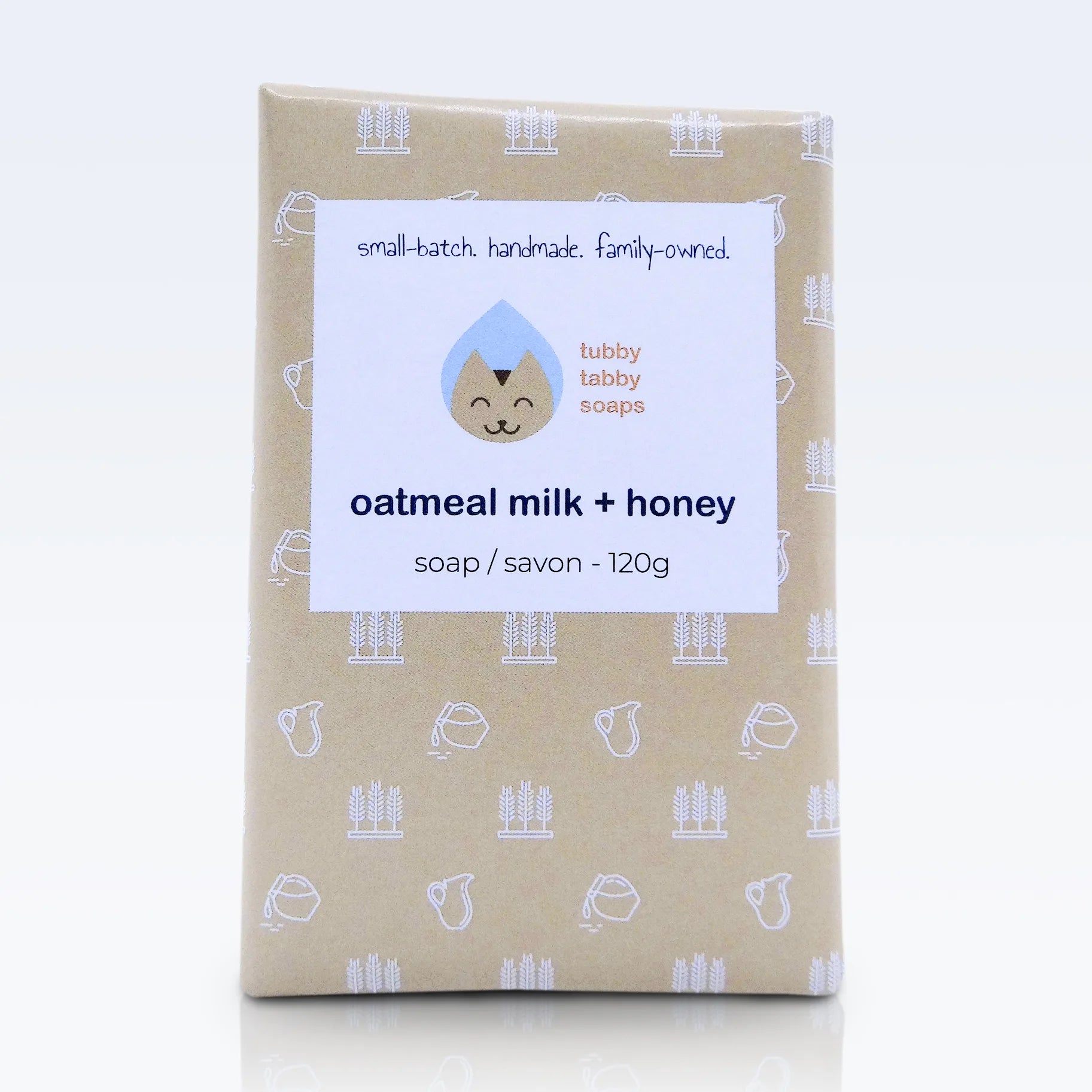 Oatmeal, milk and honey handmade soap image 1