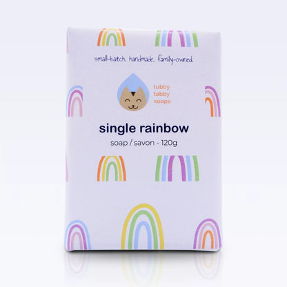 Single Rainbow handmade soap image 1