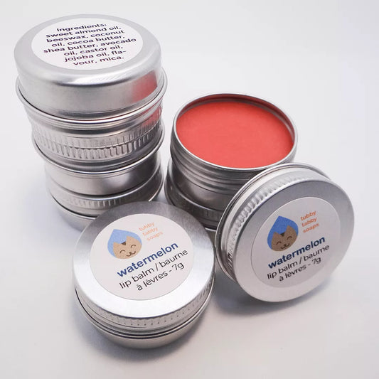 Watermelon handmade lip balm image 0