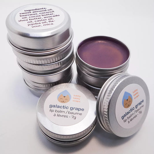 Galactic Grape handmade lip balm image 0