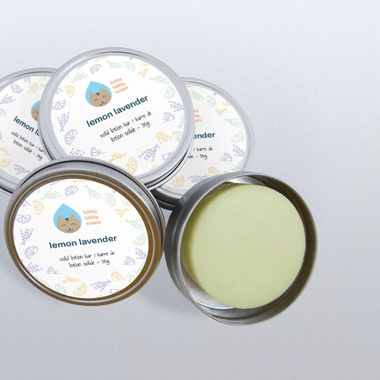 Lemon Lavender solid lotion bar image 0
