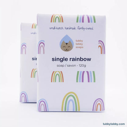 Single Rainbow handmade soap image 2