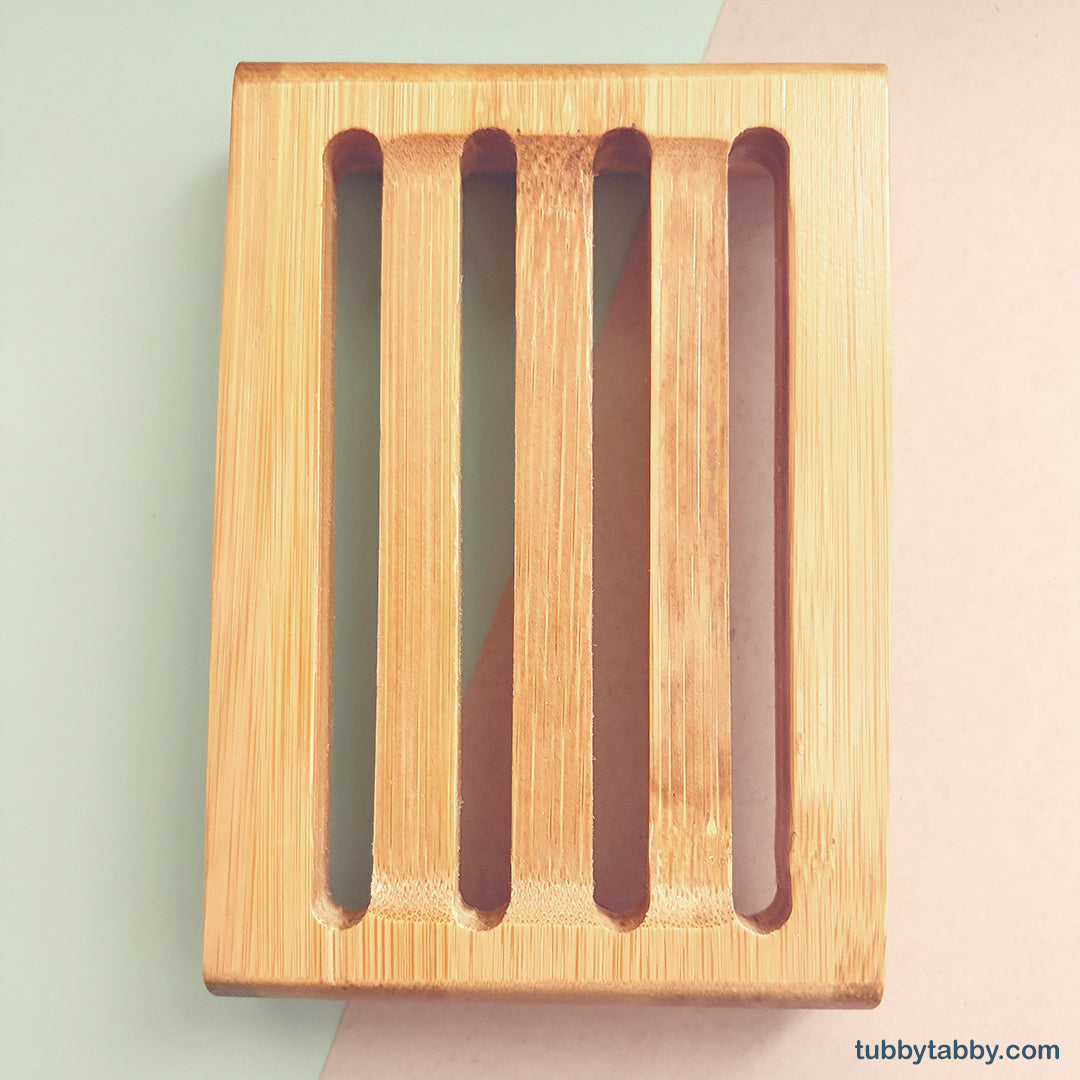 Bamboo soap dish (with good drainage)
