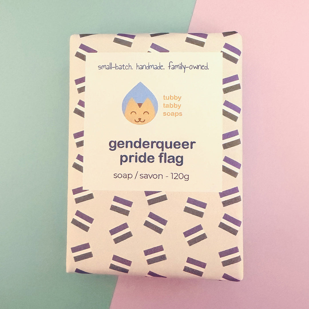 Genderqueer Pride Flag soap