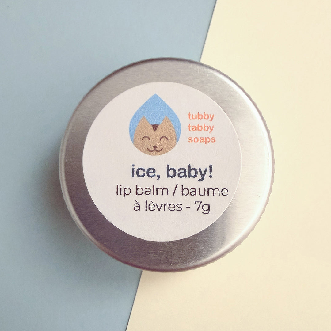 Ice, Baby! peppermint and lemongrass lip balm