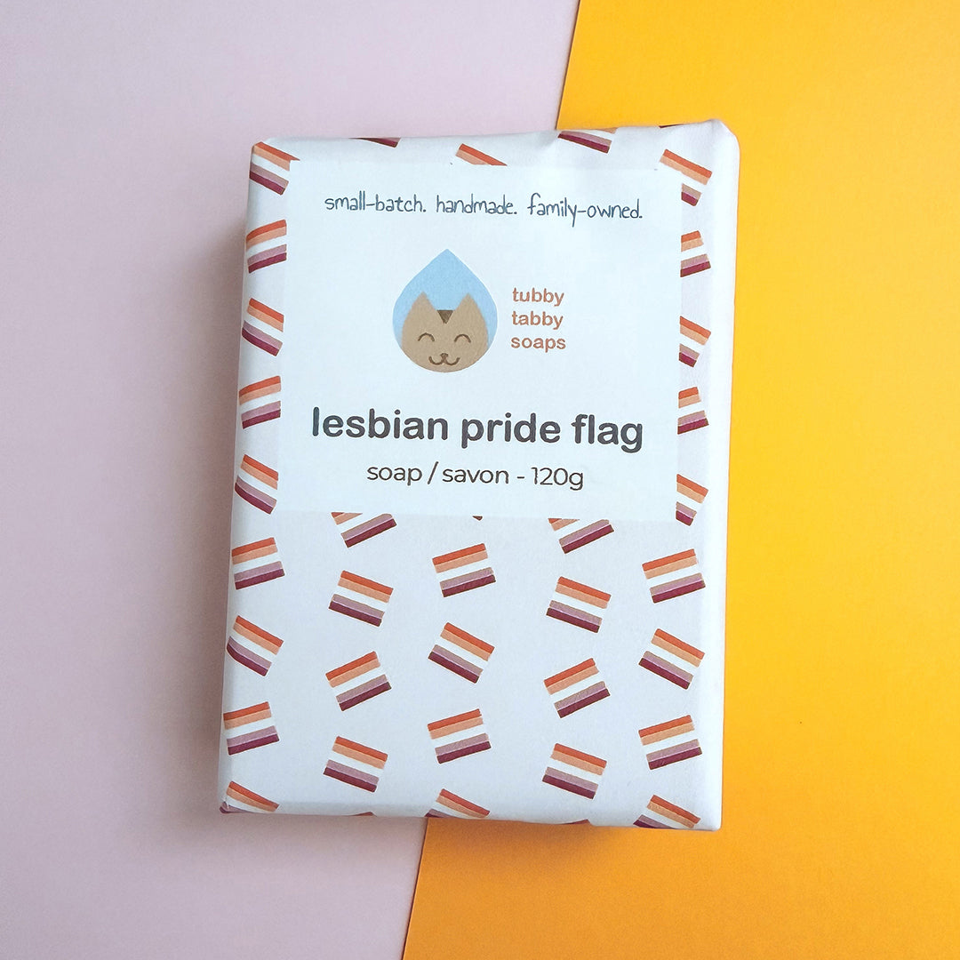 Lesbian Pride Flag soap