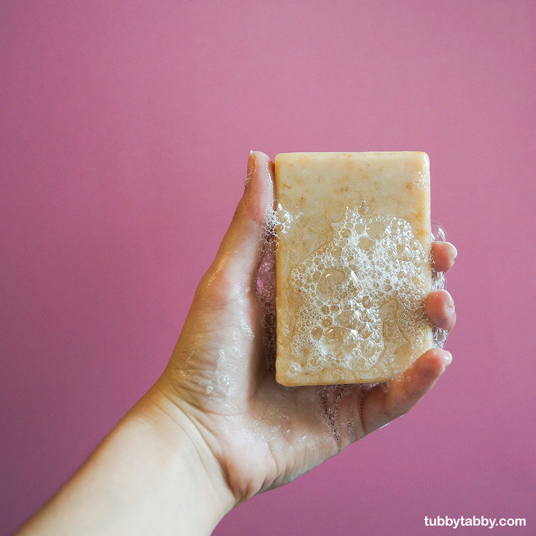 Oatmeal, milk and honey handmade soap