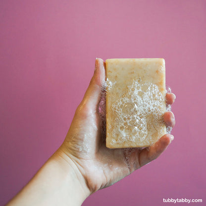 Oatmeal, milk and honey handmade soap