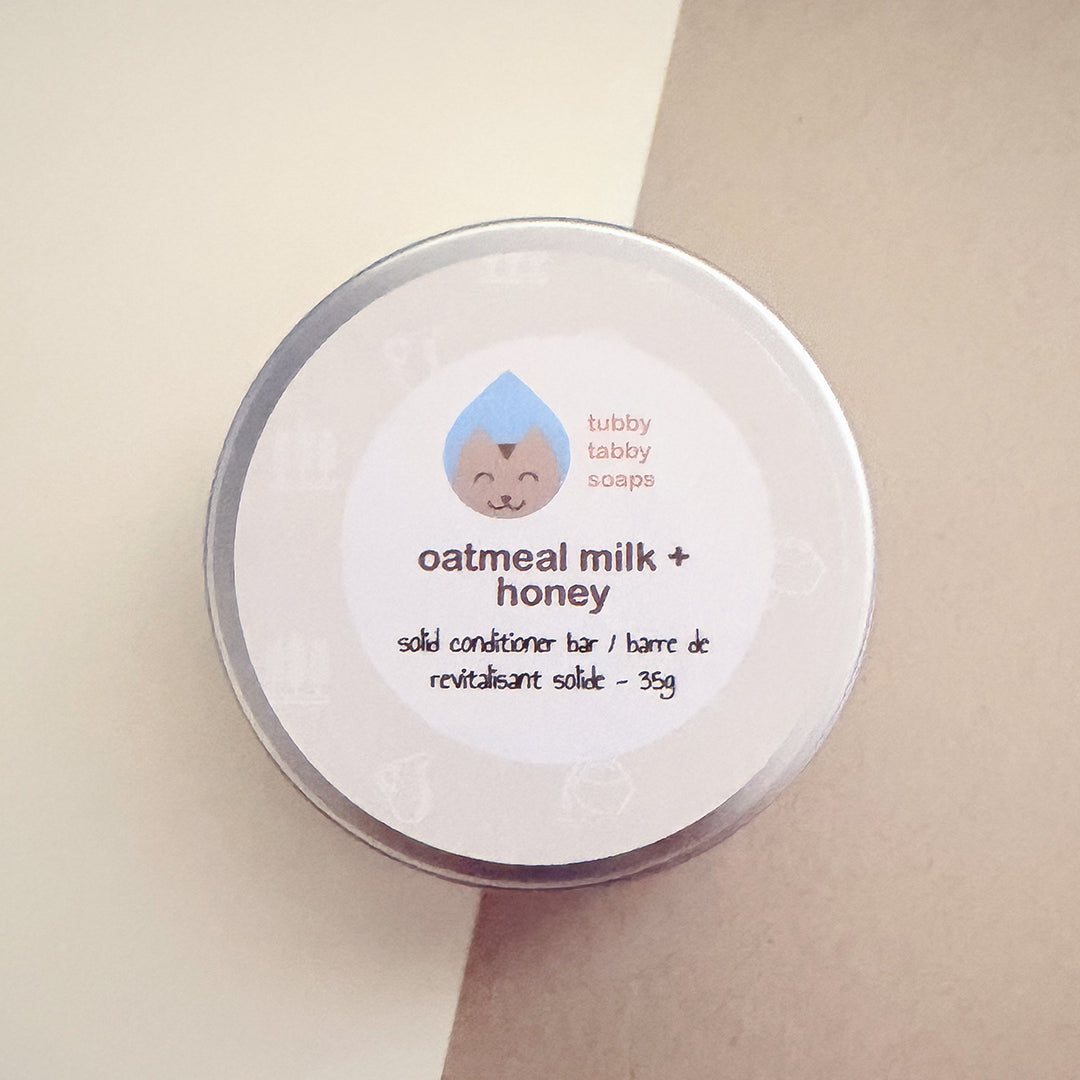 Oatmeal milk + honey conditioner bar
