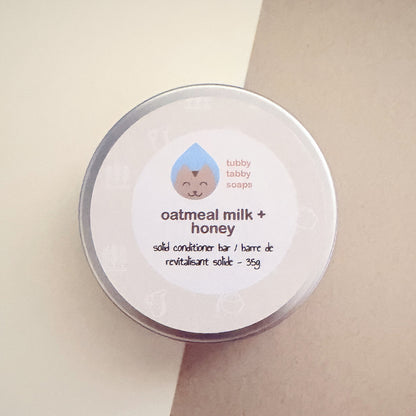 Oatmeal milk + honey conditioner bar