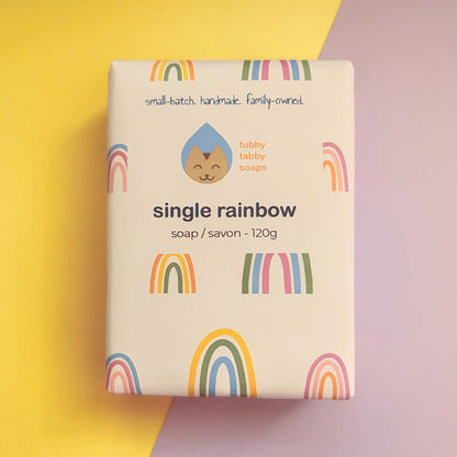 Single Rainbow handmade soap