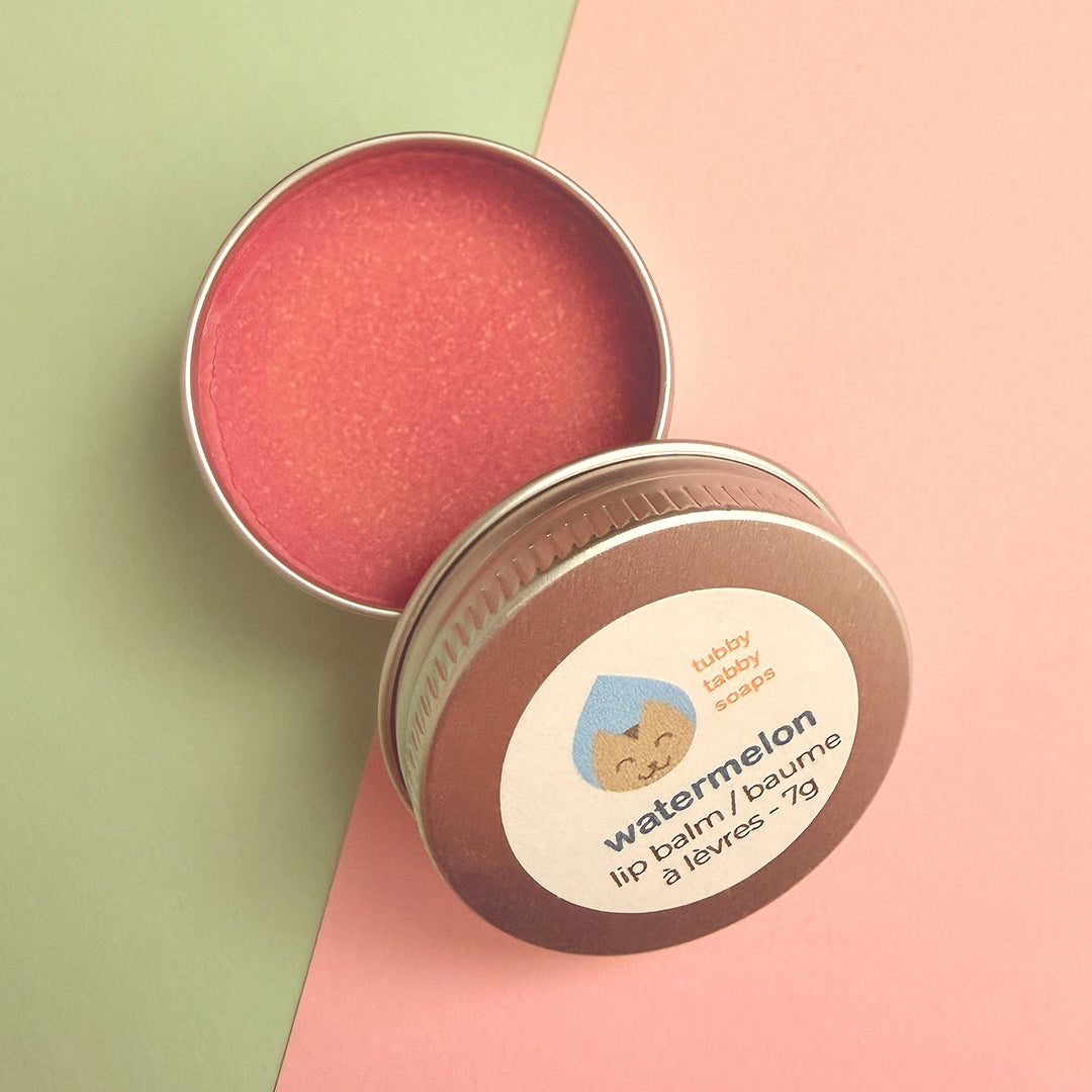 Watermelon handmade lip balm