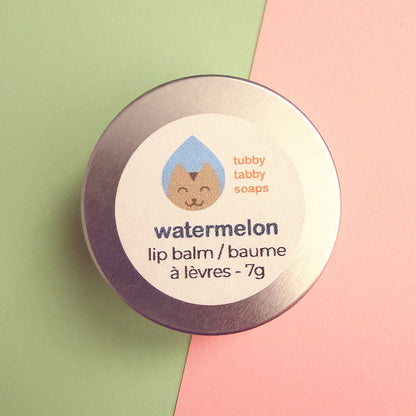 Watermelon handmade lip balm