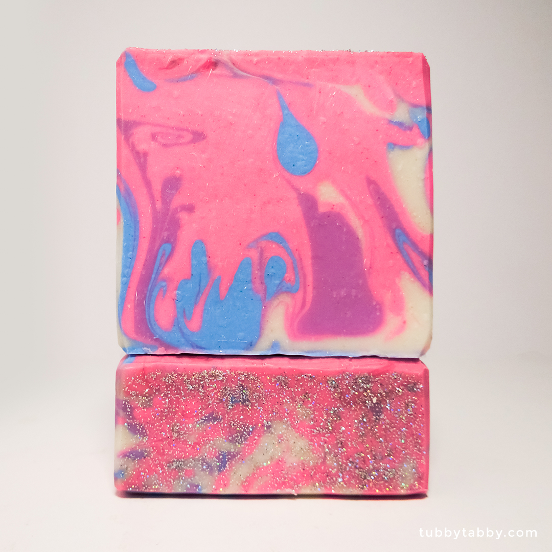 Unicorn Poop handmade soap (no horn) by Tubby Tabby Soaps