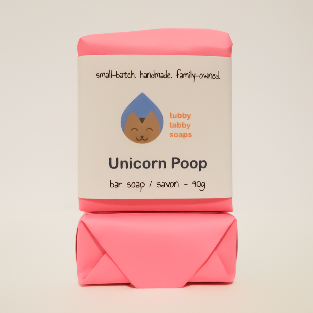 Unicorn Poop soap (wrapped)