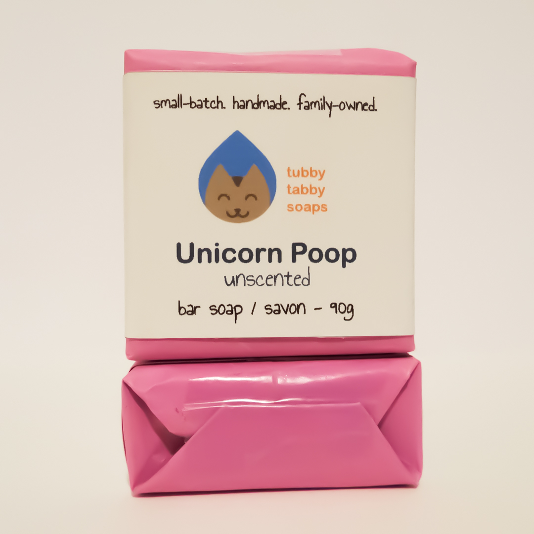 Unicorn Poop (unscented) soap (wrapped)
