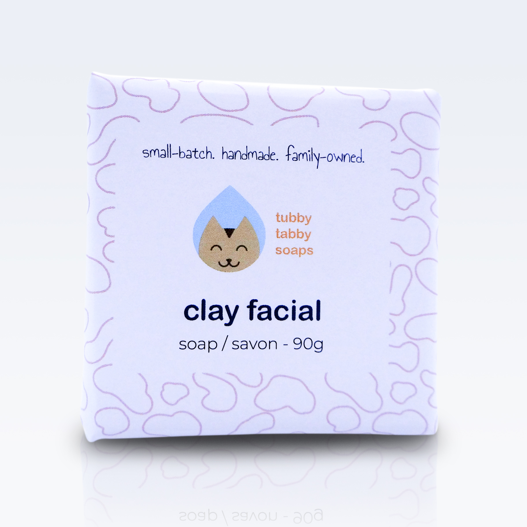 Clay Facial soap by Tubby Tabby Soaps (handmade, unscented, all natural)