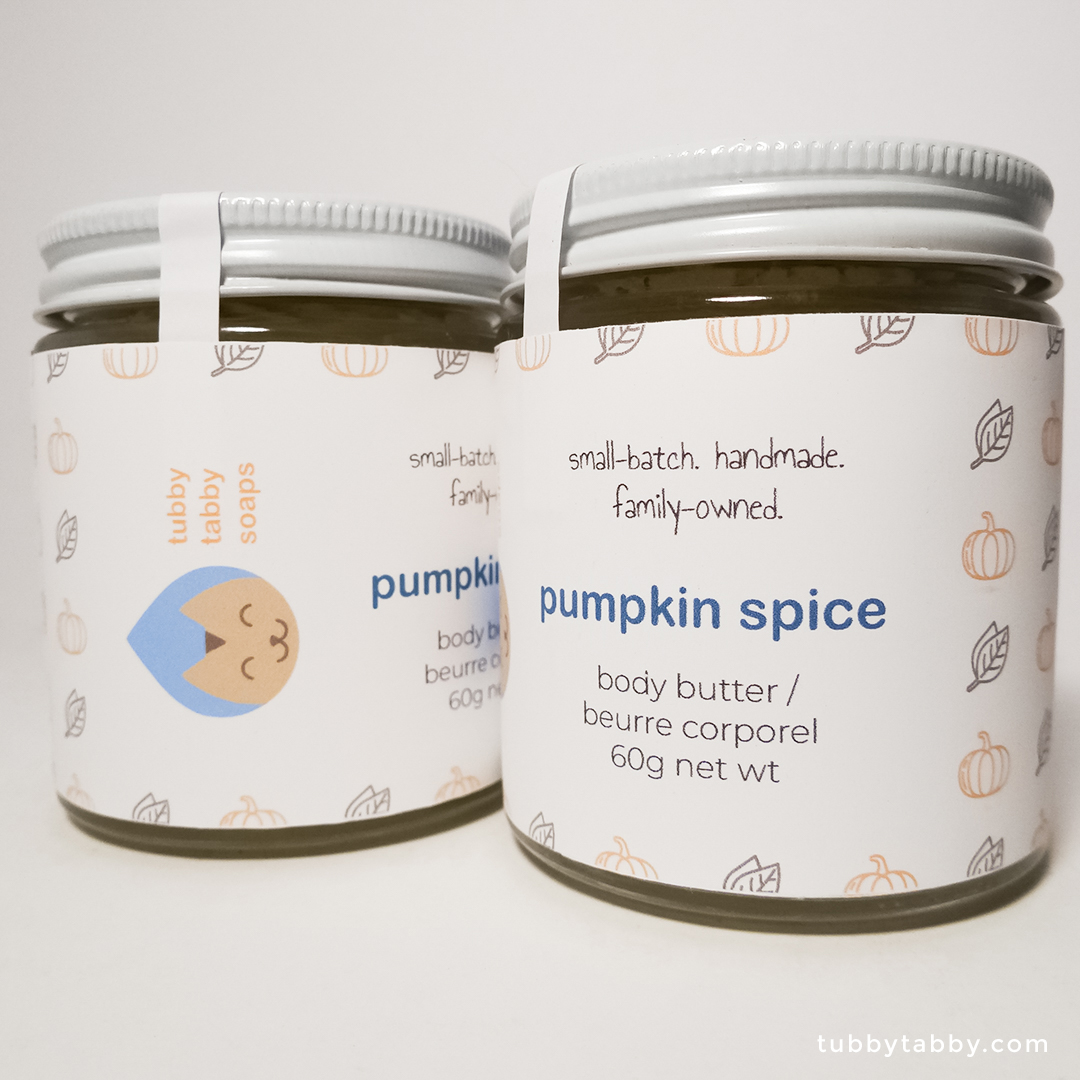 Pumpkin Spice body Butter (60g) by Tubby Tabby Soaps