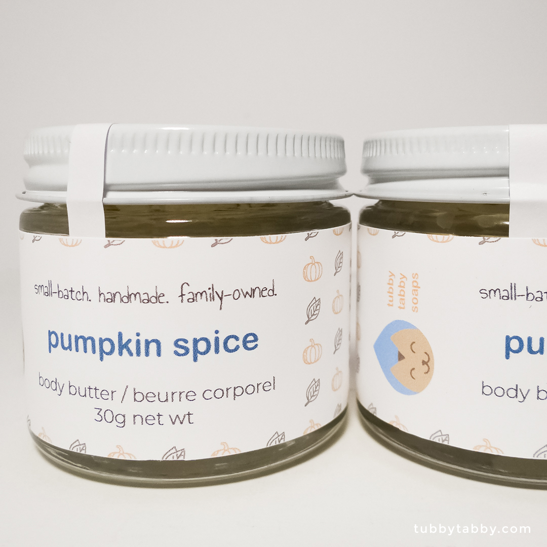 Pumpkin Spice shea cocoa body butter by Tubby Tabby Soaps