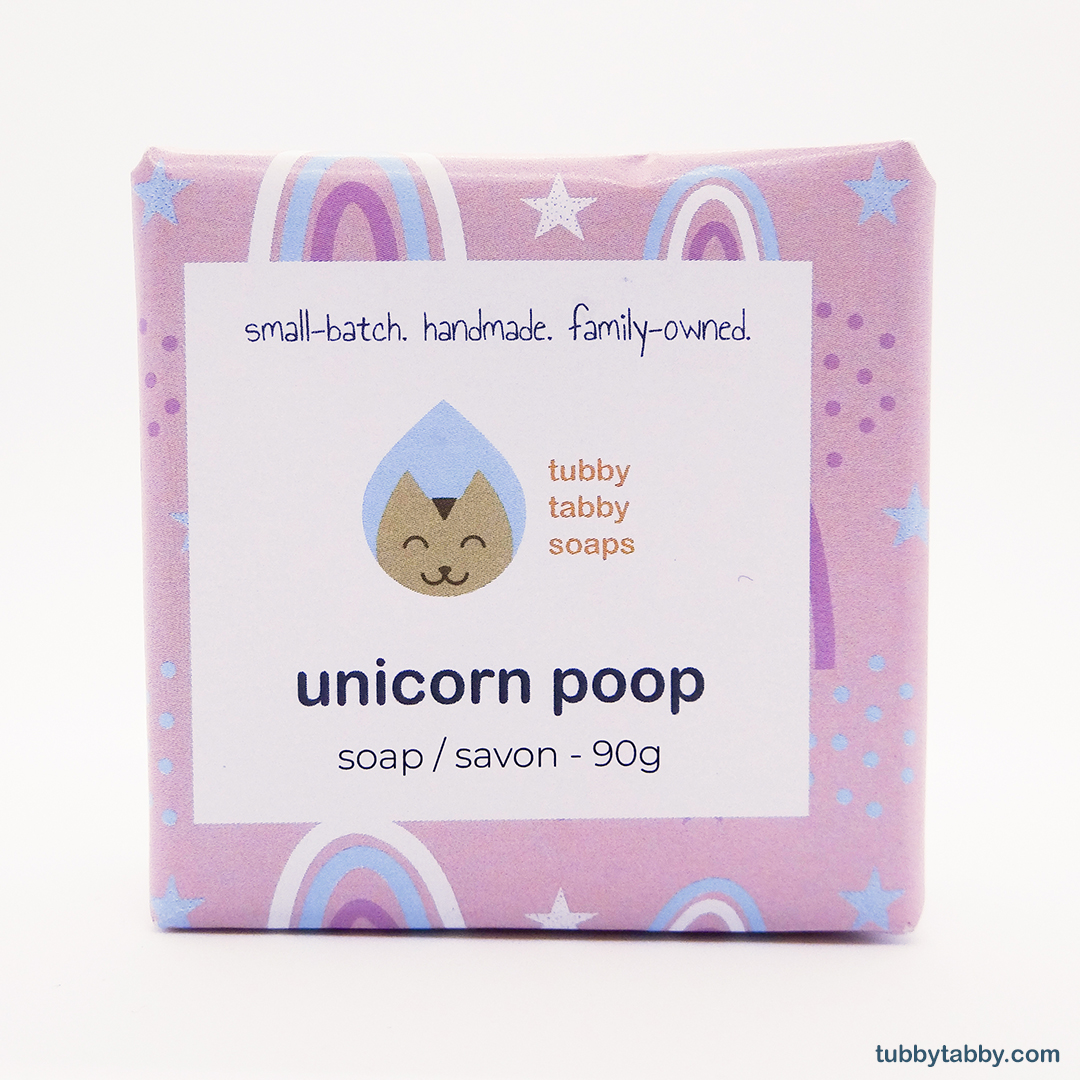 Unicorn Poop handmade kids' soap by Tubby Tabby Soaps