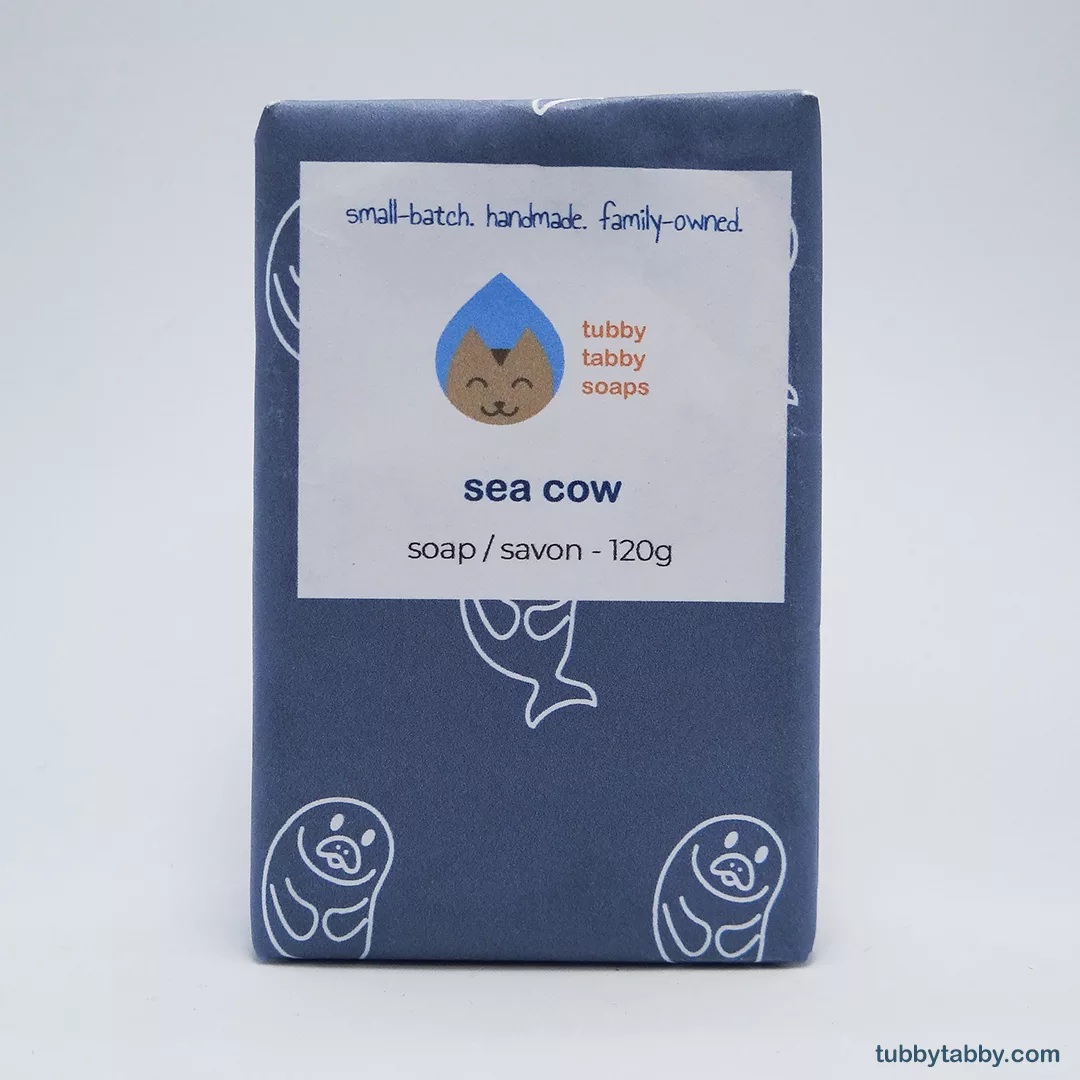 Sea Cow handmade soap by Tubby Tabby Soaps (wrapped)(web)