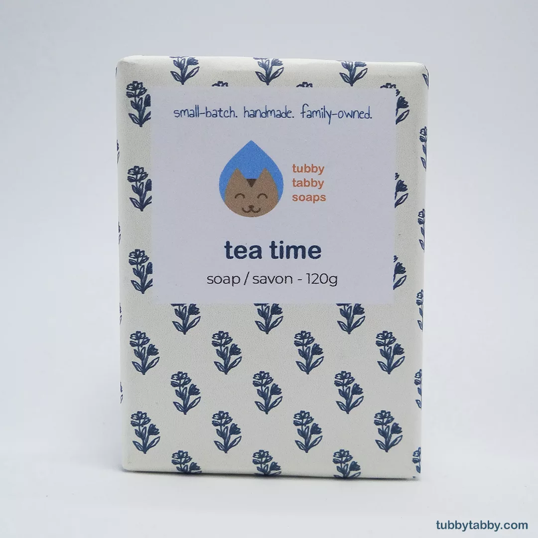 Tea Time handmade soap by Tubby Tabby Soaps (wrapped)(web)