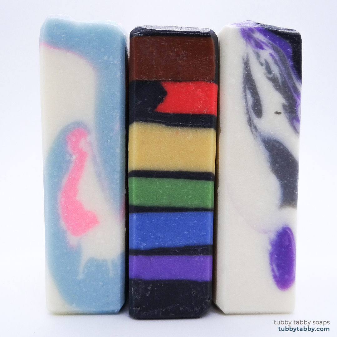 Happy Pride artisanal soap gift set (LGBTQ+ Pride) by Tubby Tabby Soaps