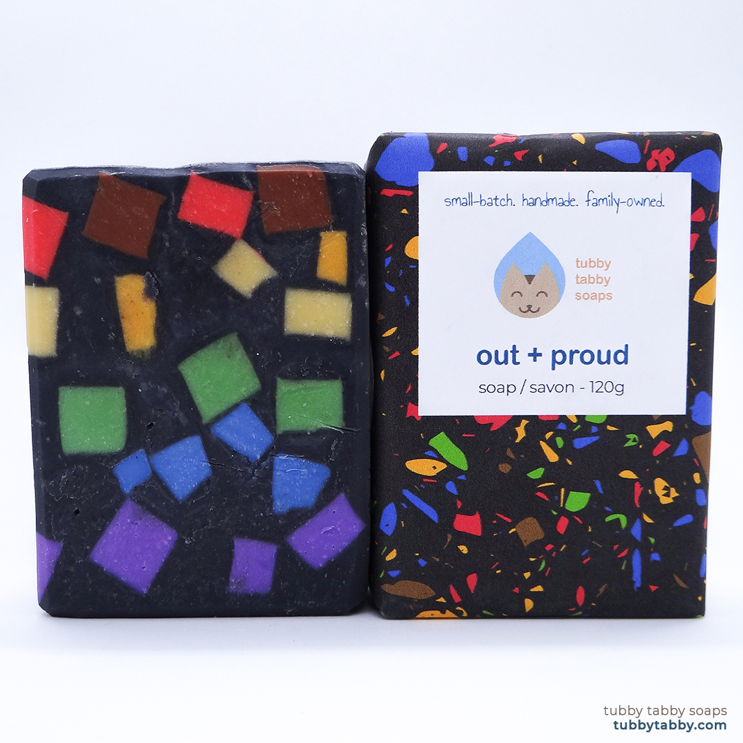 Out & Proud artisanal soap (LGBTQ+ Pride gift set) by Tubby Tabby Soaps