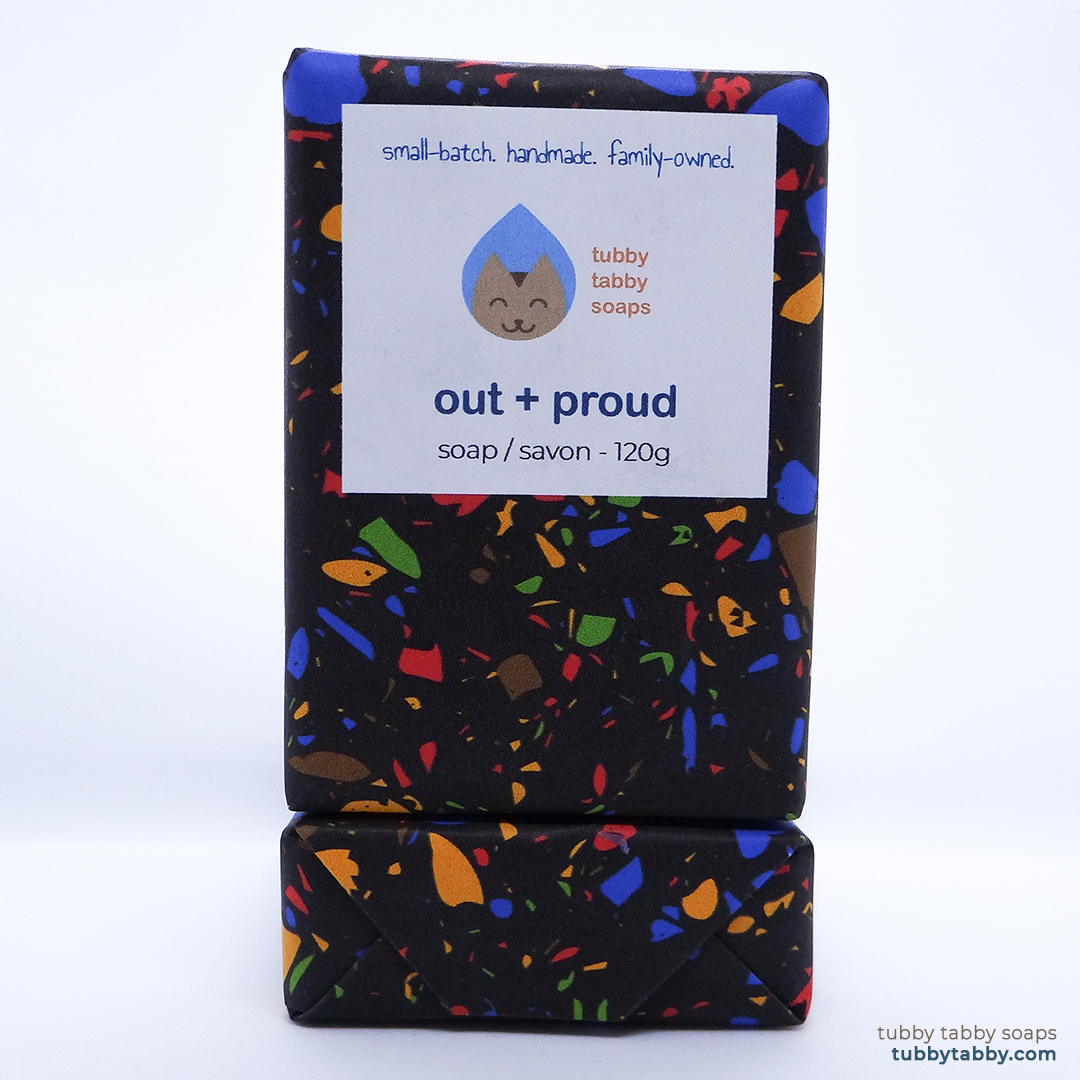 Out & Proud handmade soap (LGBTQ+ Pride gift set) by Tubby Tabby Soaps